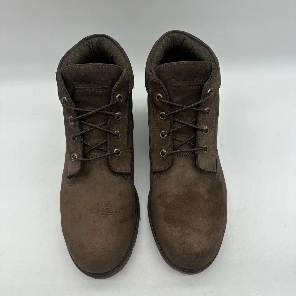 Timberland 34095 Mens 11.5 M Chocolate Brown Nubuck Leather Basic Chukka Boots